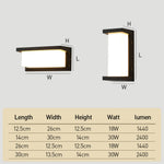 Modern Simple Waterproof Sensor Led Outdoor Wall Light