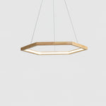 Simple Geometric Wooden Pendant Light