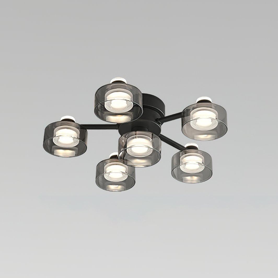 Simple Round Copper Ceiling Lamp