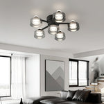 Simple Round Copper Ceiling Lamp
