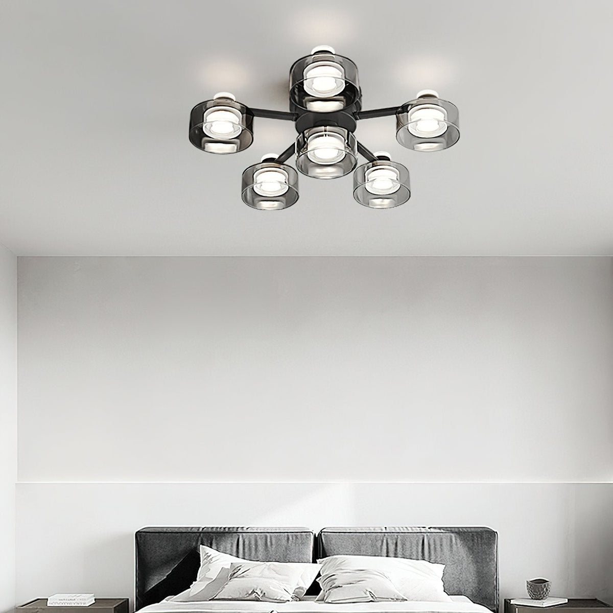 Simple Round Copper Ceiling Lamp