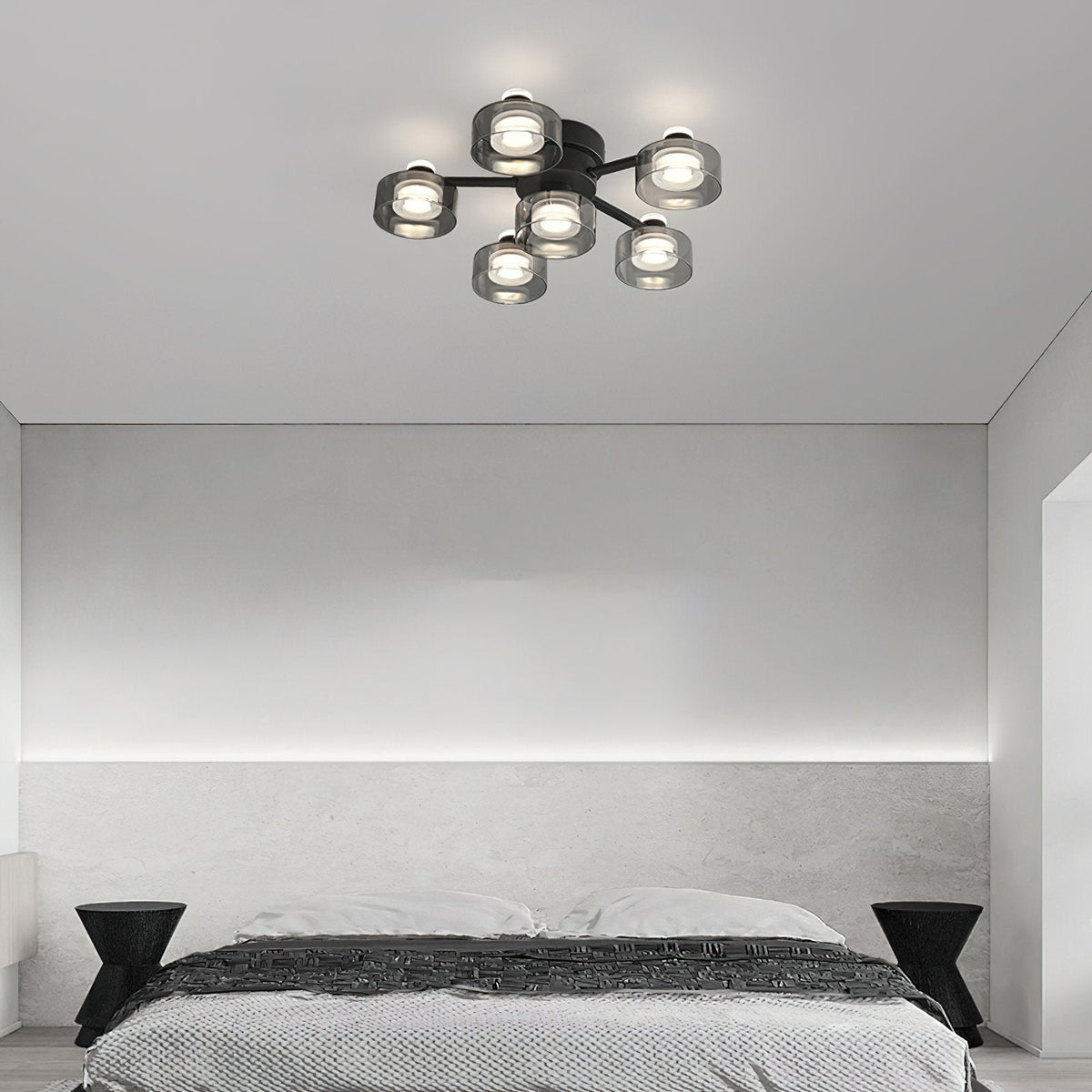 Simple Round Copper Ceiling Lamp