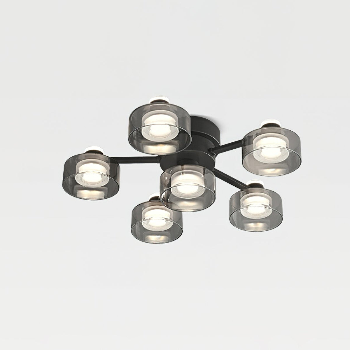 Simple Round Copper Ceiling Lamp