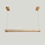 Simple Solid Wood LED Pendant Light