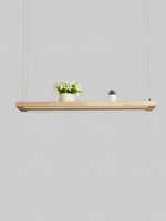Simple Solid Wood LED Pendant Light