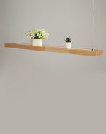 Simple Solid Wood LED Pendant Light