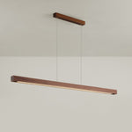 Simple Walnut Led Pendant Light