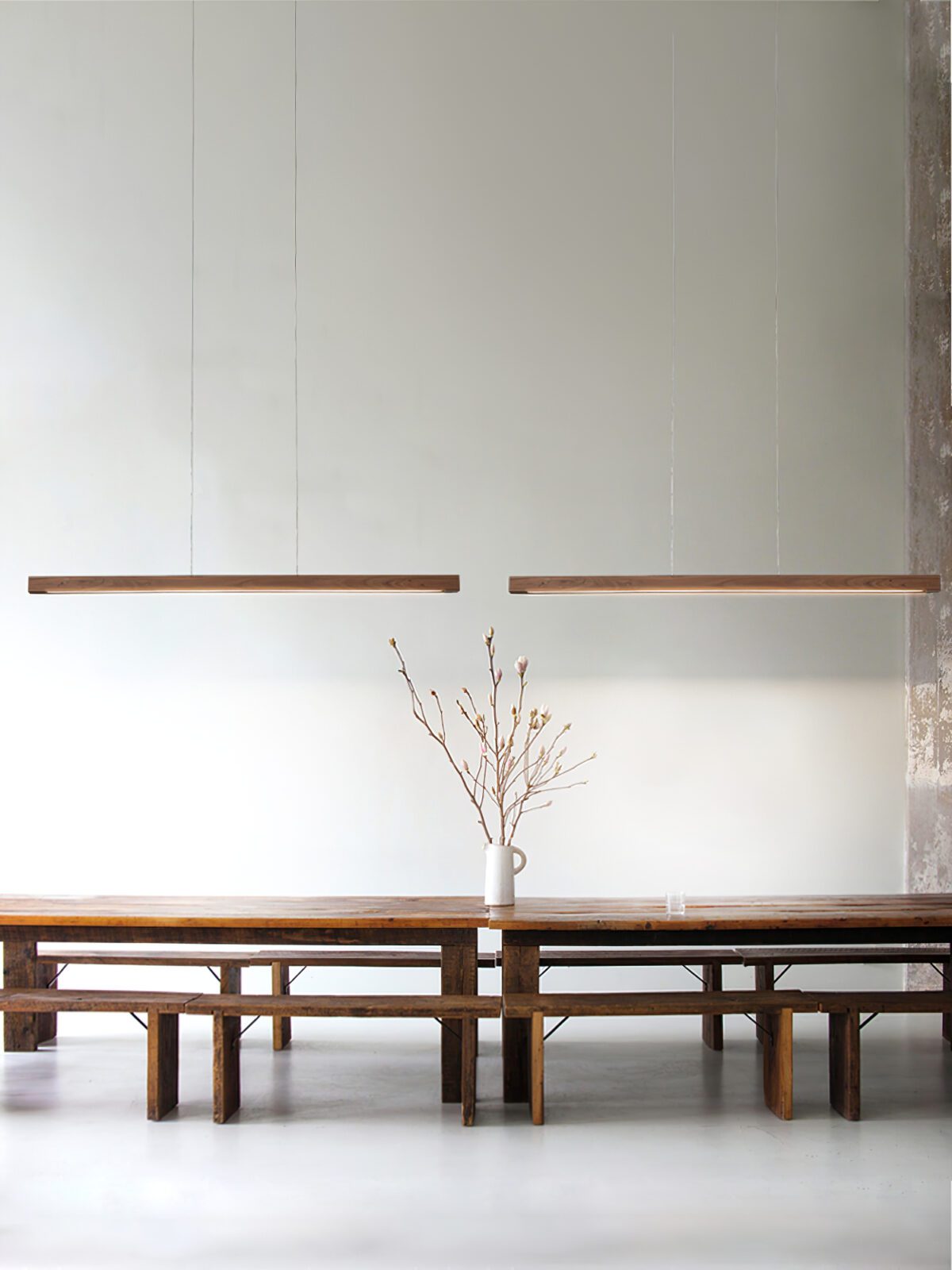 Simple Walnut Led Pendant Light