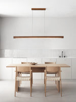 Simple Walnut Led Pendant Light