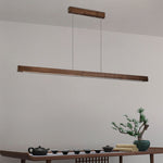 Simple Walnut Led Pendant Light