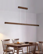 Simple Walnut Led Pendant Light
