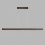 Simple Walnut Led Pendant Light