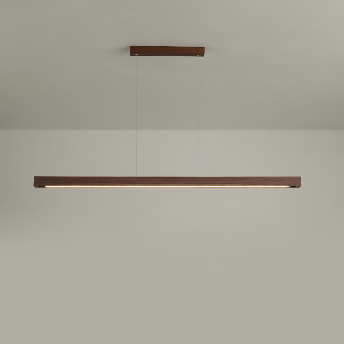 Simple Walnut Led Pendant Light