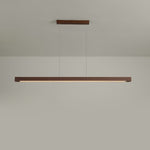 Simple Walnut Led Pendant Light