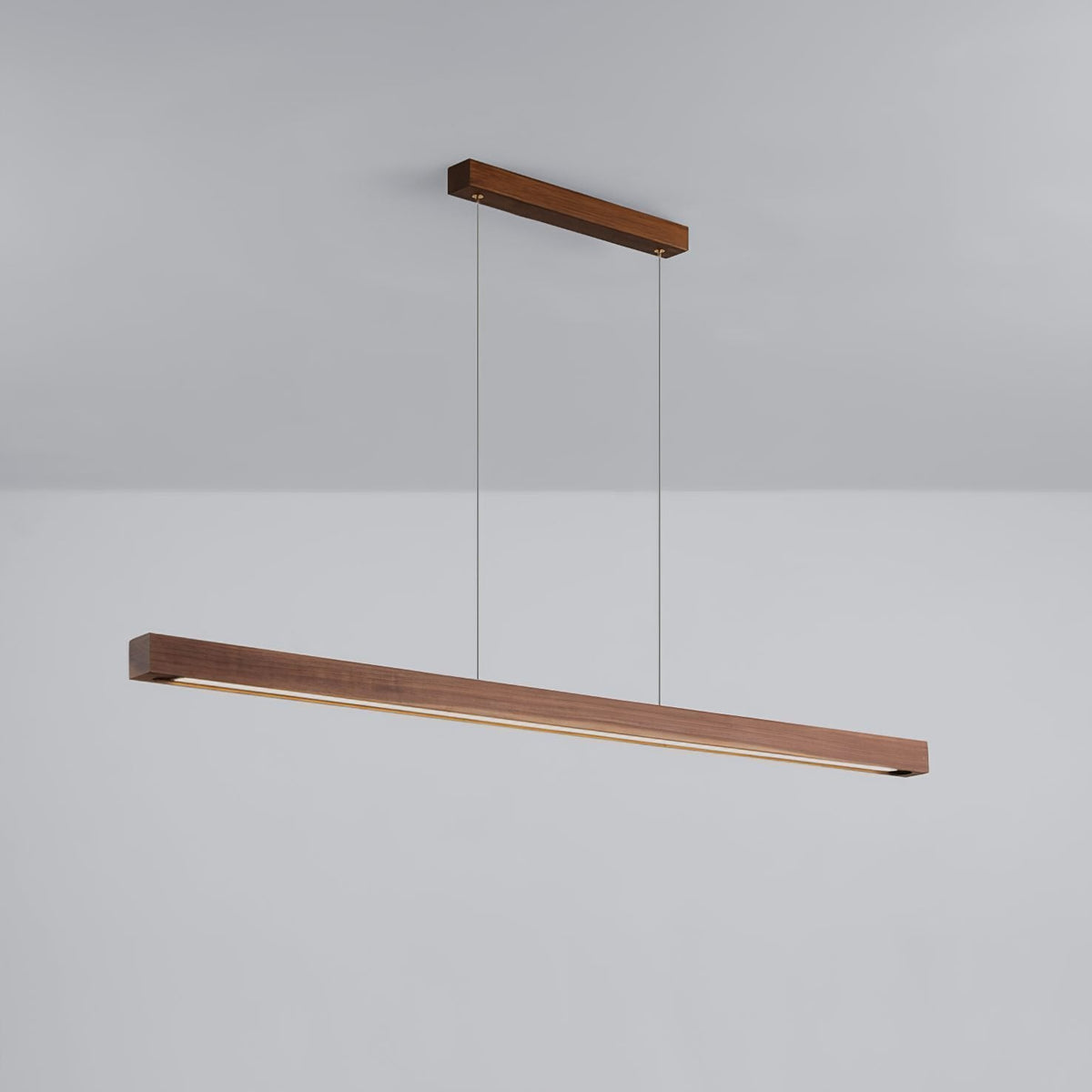 Simple Walnut Led Pendant Light