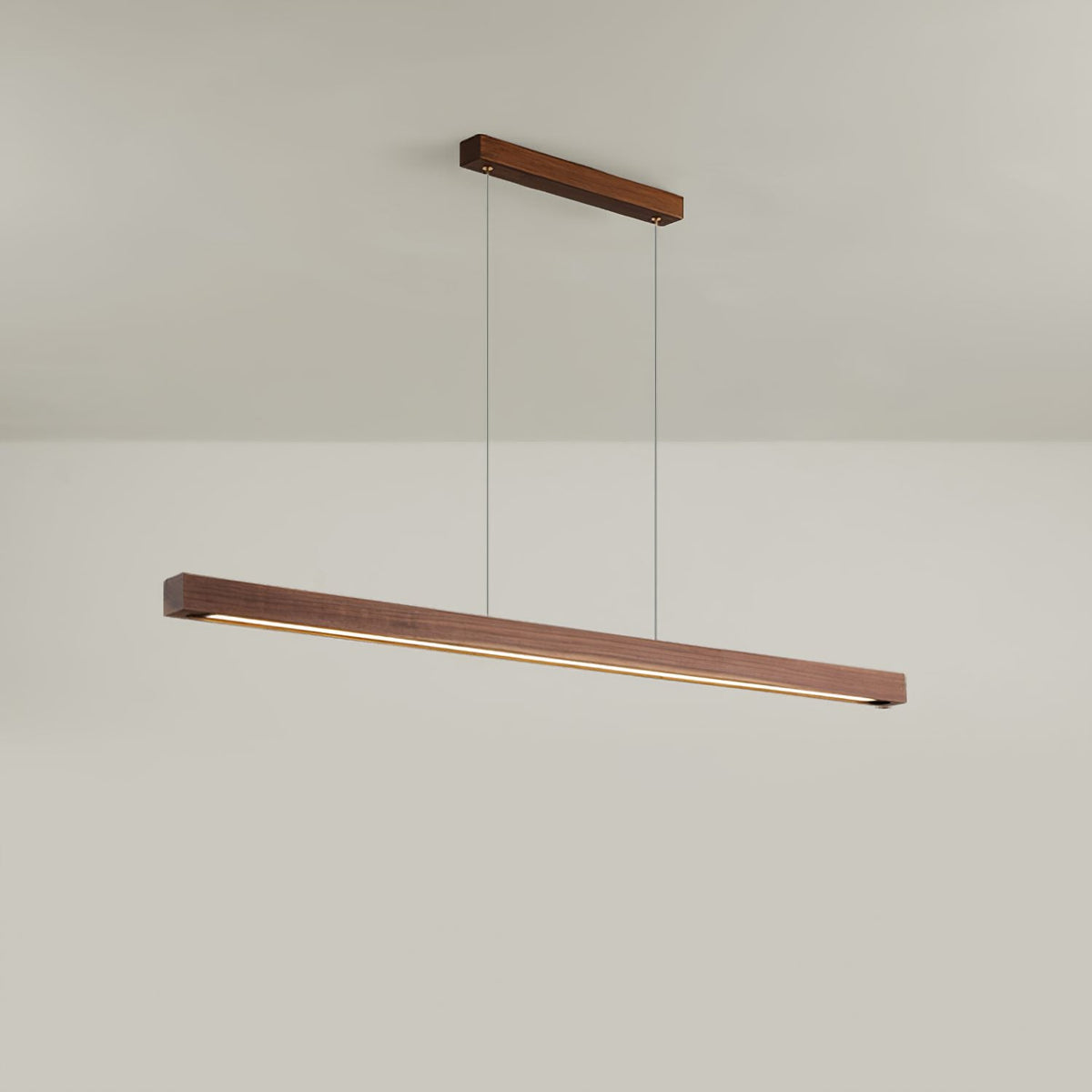 Simple Walnut Led Pendant Light