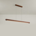 Simple Walnut Led Pendant Light