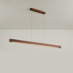 Simple Walnut Led Pendant Light