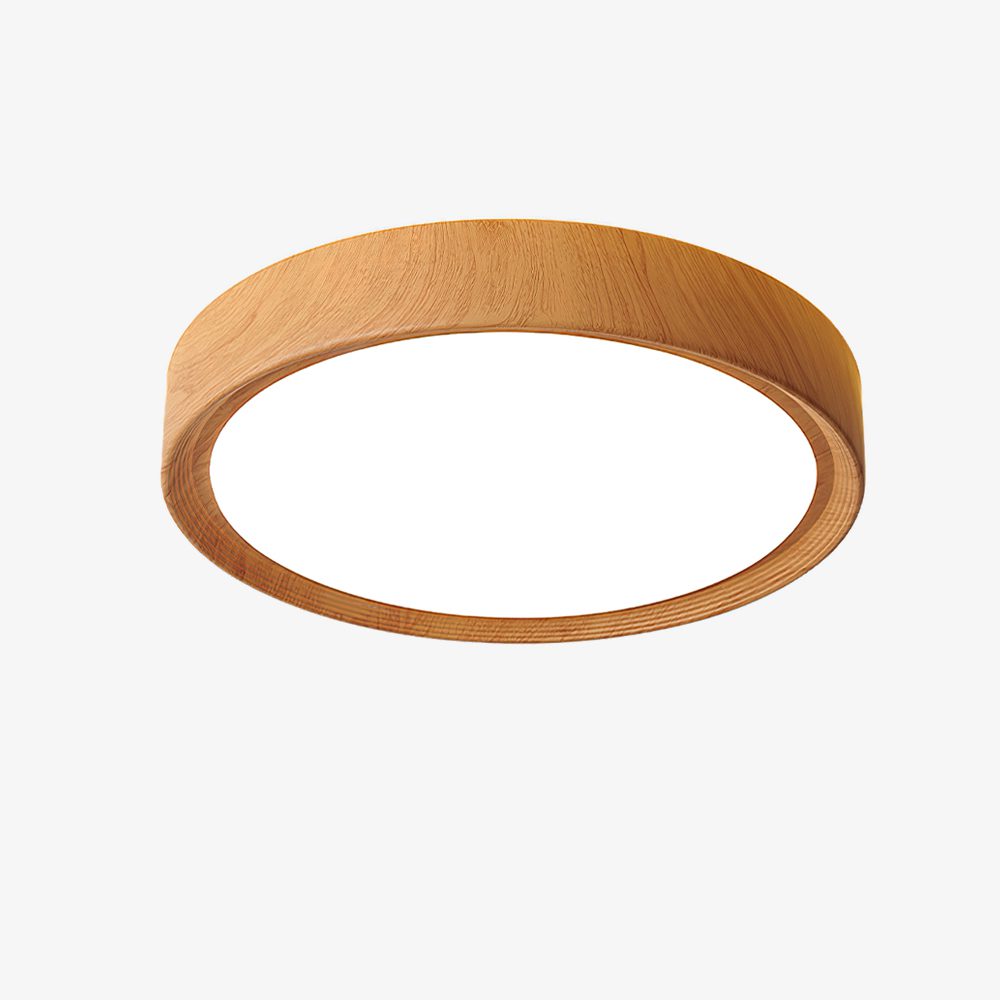 Simple Wood Grain LED Ceiling Light