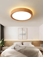 Simple Wood Grain LED Ceiling Light