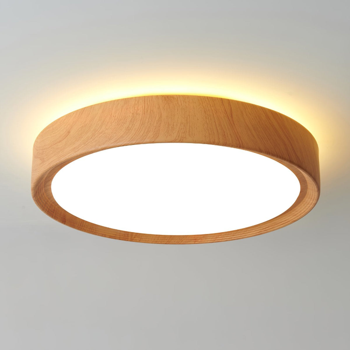 Simple Wood Grain LED Ceiling Light