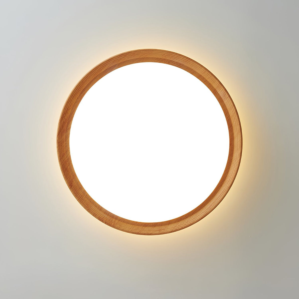 Simple Wood Grain LED Ceiling Light