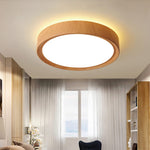 Simple Wood Grain LED Ceiling Light
