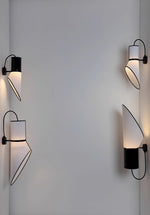 Sketch Line Wall Sconce – Minimalist Designer Wall Light in Black & White