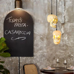 Skull Pendant Light – Beige Resin & Metal Designer Hanging Lamp