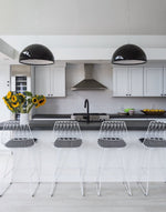 Hemisfera Plaster Pendant Light — Designer Hemisphere Suspension Lamp