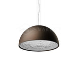 Hemisfera Plaster Pendant Light — Designer Hemisphere Suspension Lamp