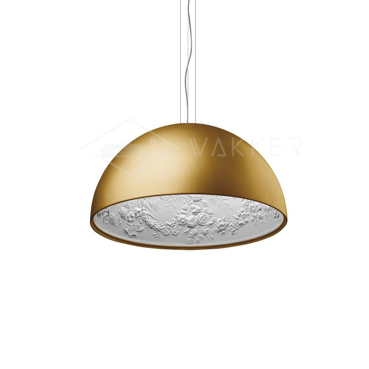 Hemisfera Plaster Pendant Light — Designer Hemisphere Suspension Lamp
