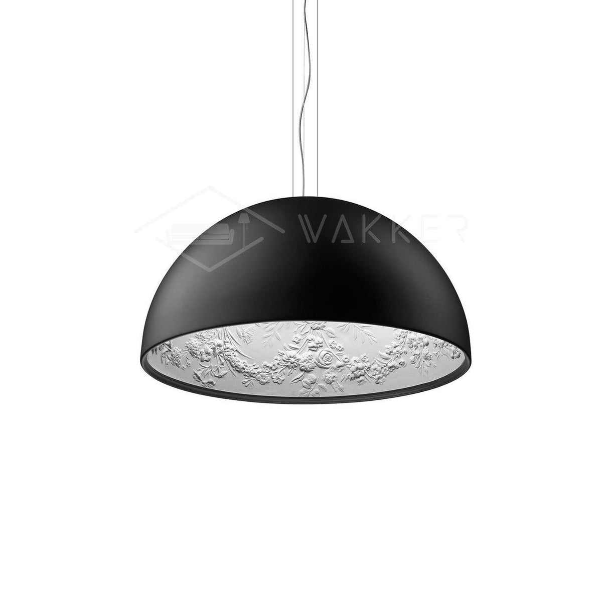 Hemisfera Plaster Pendant Light — Designer Hemisphere Suspension Lamp