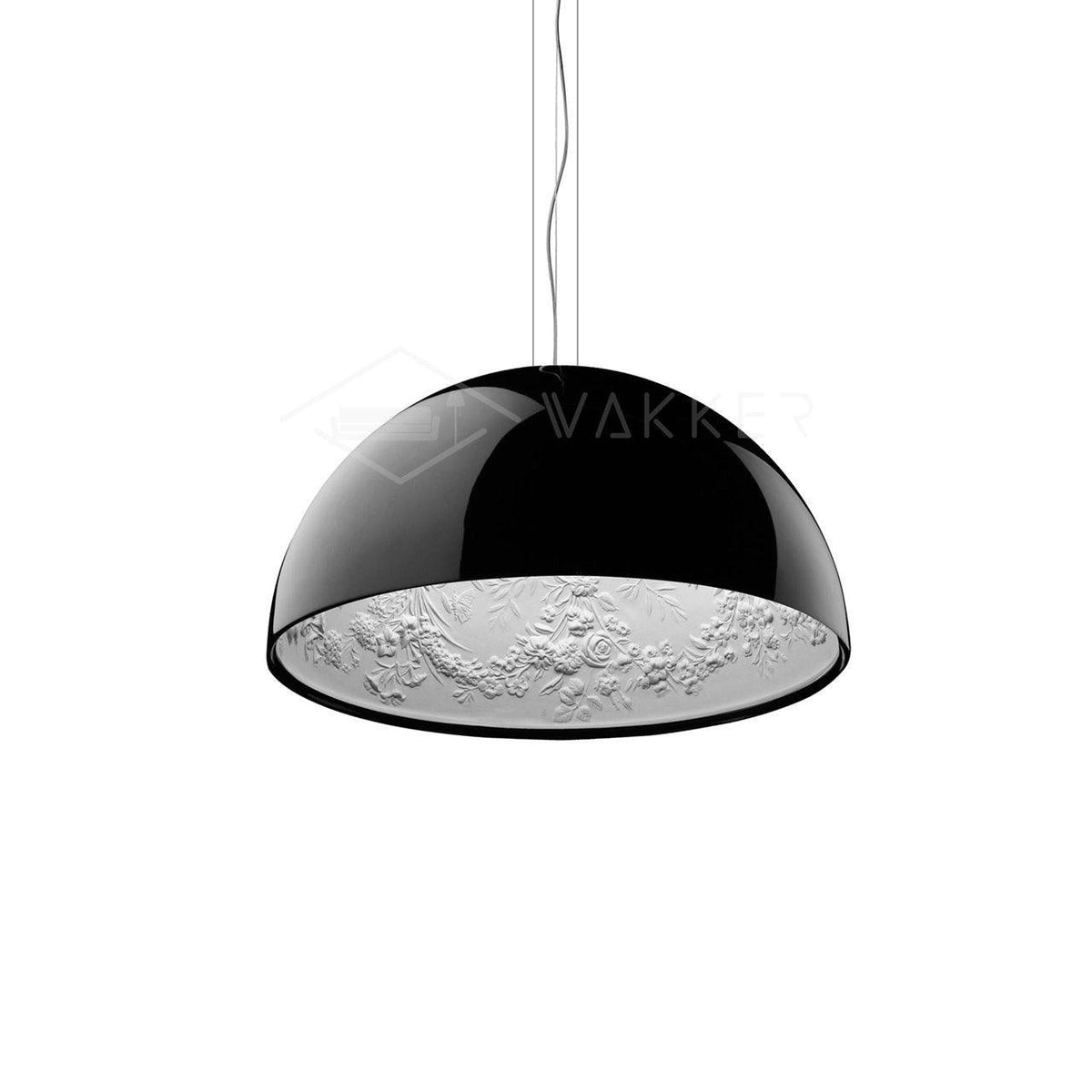 Hemisfera Plaster Pendant Light — Designer Hemisphere Suspension Lamp