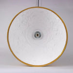 Hemisfera Plaster Pendant Light — Designer Hemisphere Suspension Lamp