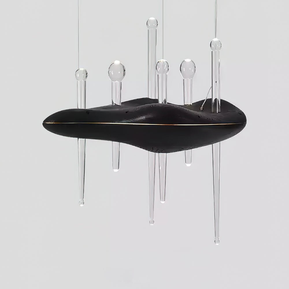 Skyward Thorn Modern Wood LED Chandelier for Dining Room and Living Space