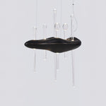 Skyward Thorn Modern Wood LED Chandelier for Dining Room and Living Space