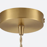 Lumina Brass Flat Pendant Light – Modern Minimalist Ceiling Lamp for Dining & Kitchen