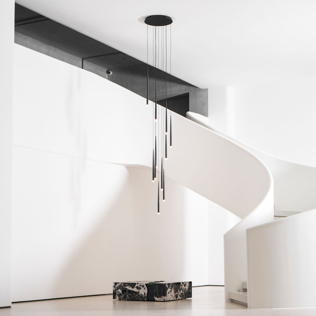 diy-slender-cone-chandelier