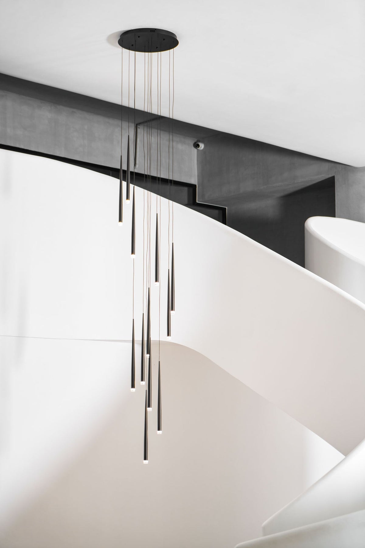 diy-slender-cone-chandelier