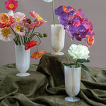 Small Jade Vase Table Lamp in Natural Stone for Ambient Lighting