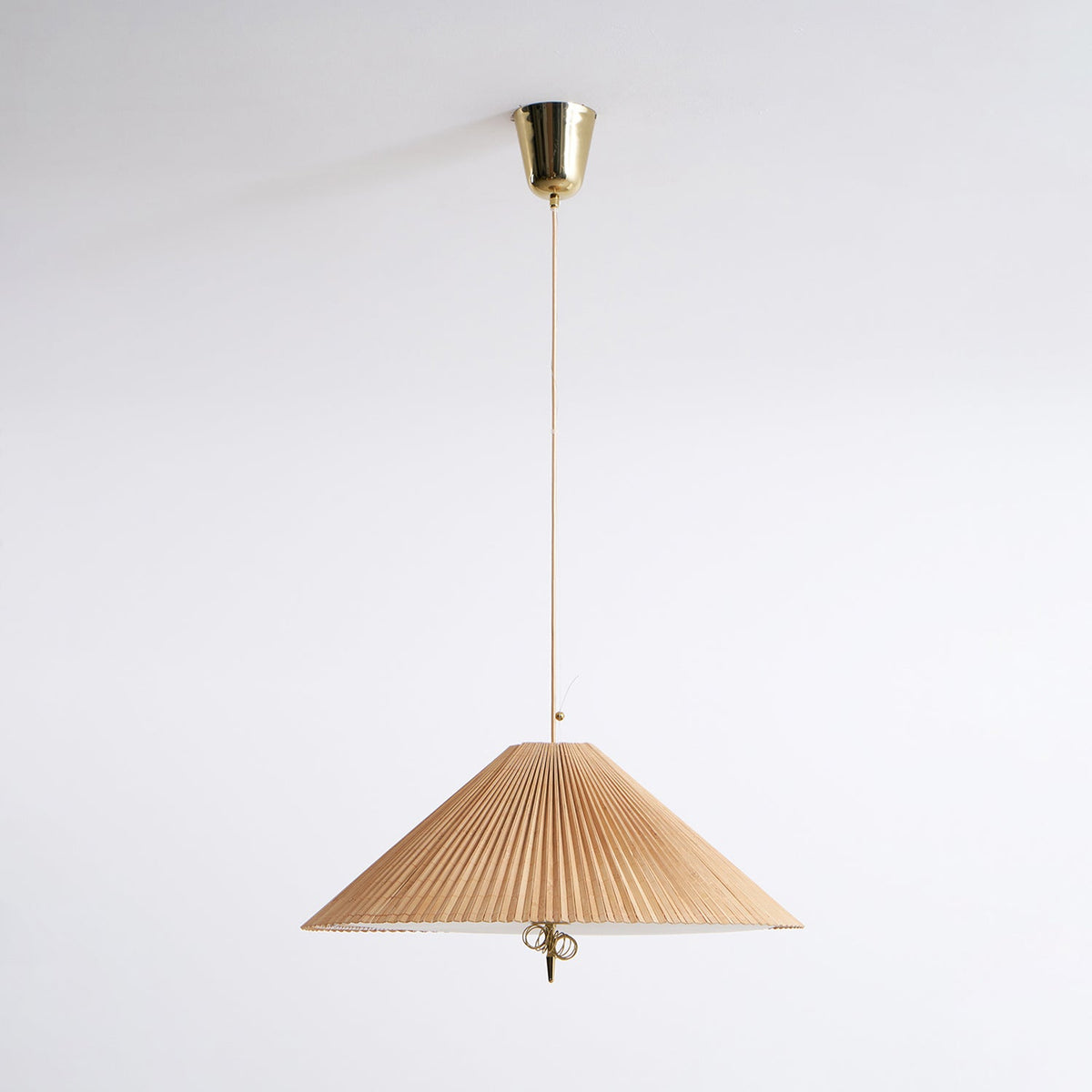 Tynellia Pendant Light – Natural Bamboo & Brass Nordic Pendant Lamp