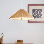 Tynellia Pendant Light – Natural Bamboo & Brass Nordic Pendant Lamp