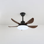 Lucas Ceiling Fan Light with LED Illumination and Walnut Blades