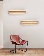 Solace Travertine Beam Wall Sconce – Modern LED Wall Light