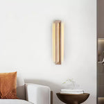 Solace Travertine Beam Wall Sconce – Modern LED Wall Light