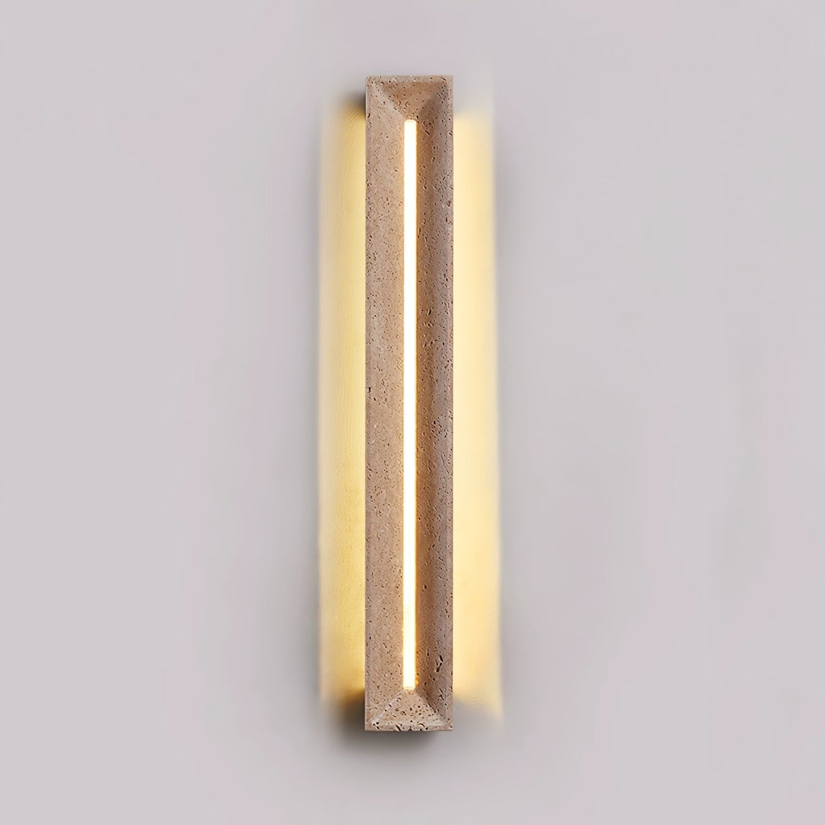 Solace Travertine Beam Wall Sconce – Modern LED Wall Light