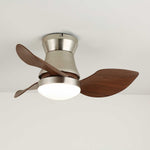 Solano Bloom Ceiling Fan Light with LED, Walnut Finish