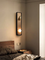Solano Ripple Wall Sconce – Modern Wood & Brass LED Wall Light