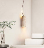 Solano Travertine Pendant Light – Natural Stone Hanging Lamp for Dining & Living Spaces